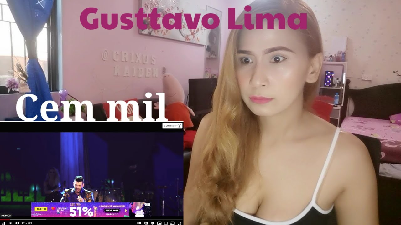 First time reacting to Gusttavo Lima || Cem mil