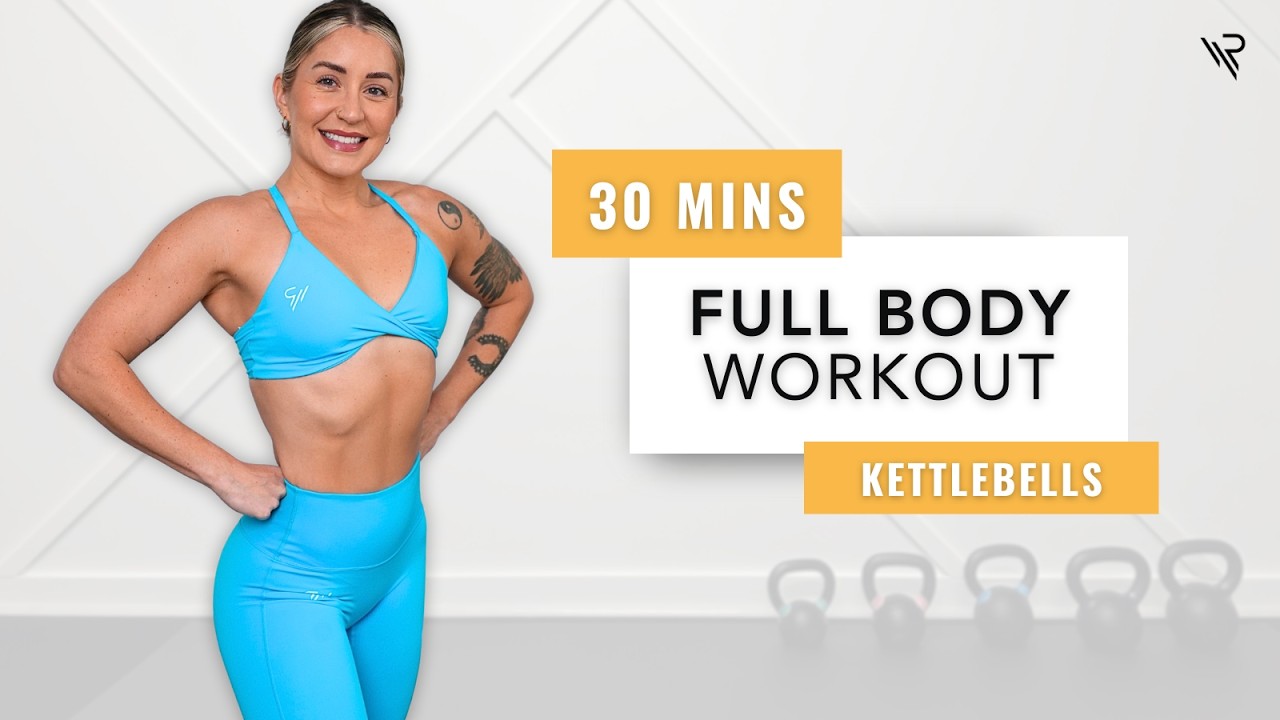 30 Min Full Body Kettlebell Workout for Fat Loss | One Kettlebell