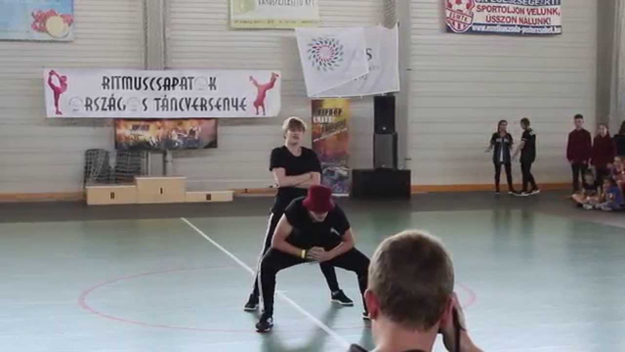 Virág Flóra & Tóth Peti - Ritmuscsapatok Országos Táncversenye 2015 EBDC Hip Hop duo dance