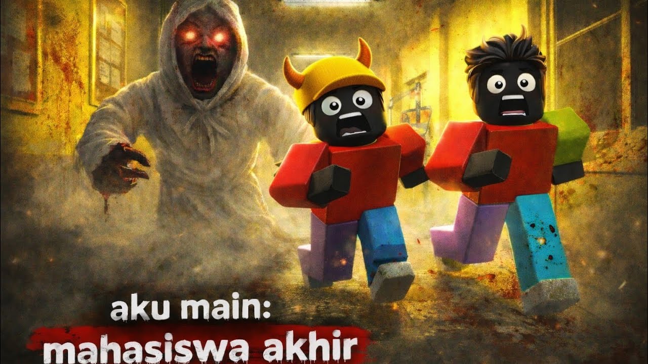 aku pergi ke kampus tapi ternyata dosen ku hantu😰#roblox #horor
