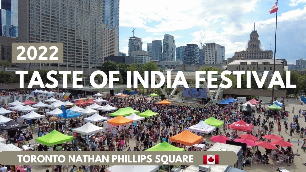 Taste of India Festival 2022 I Nathan Phillips Square I Toronto  🇨🇦【4K】