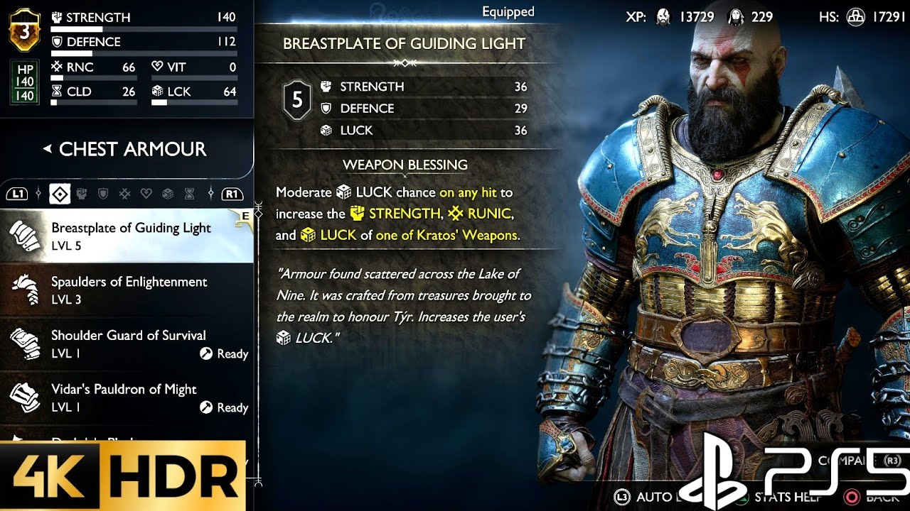How to Get Breastplate of Guiding Light Armor GOD OF WAR RAGNAROK Breastplate of Guiding Light Armor