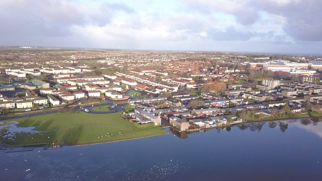 Drone flight over killingworth lake