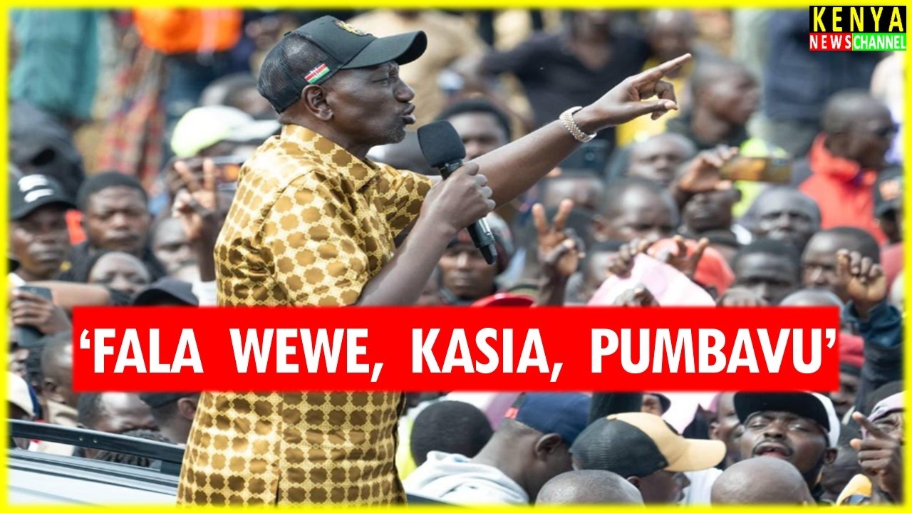 Ruto FULL ANGRY speech today in Siaya - Listen what he told Gachagua, Matiangi, Sifuna & Orengo