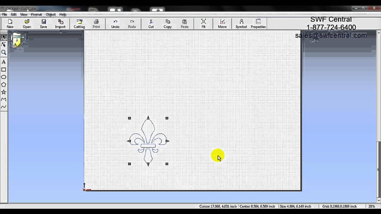 Roland Cut Studio - Importing a JPG - Video 2