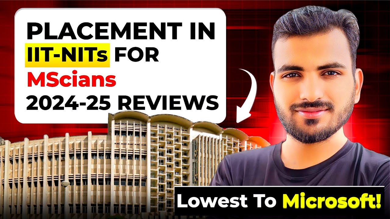 MSc 2024-25 Placements 📊 vs Last Year | IITs & NITs MSc Placement