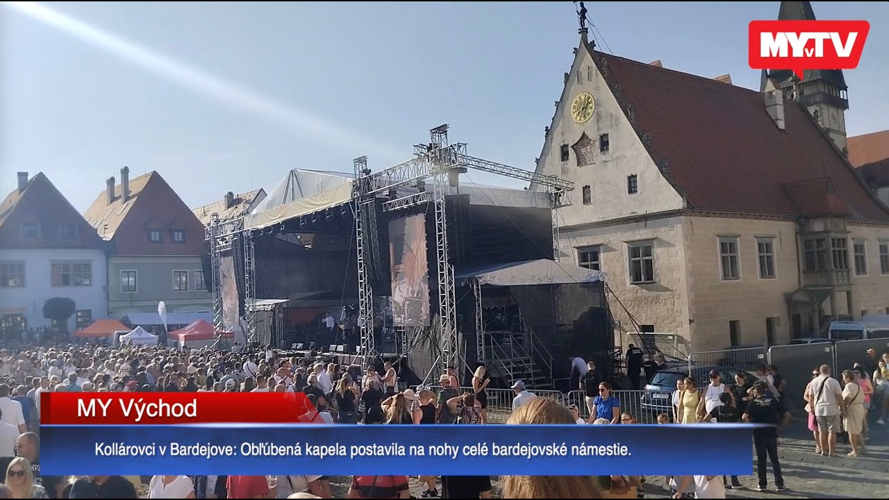 Kollárovci v Bardejove: Obľúbená kapela postavila na nohy celé bardejovské námestie.