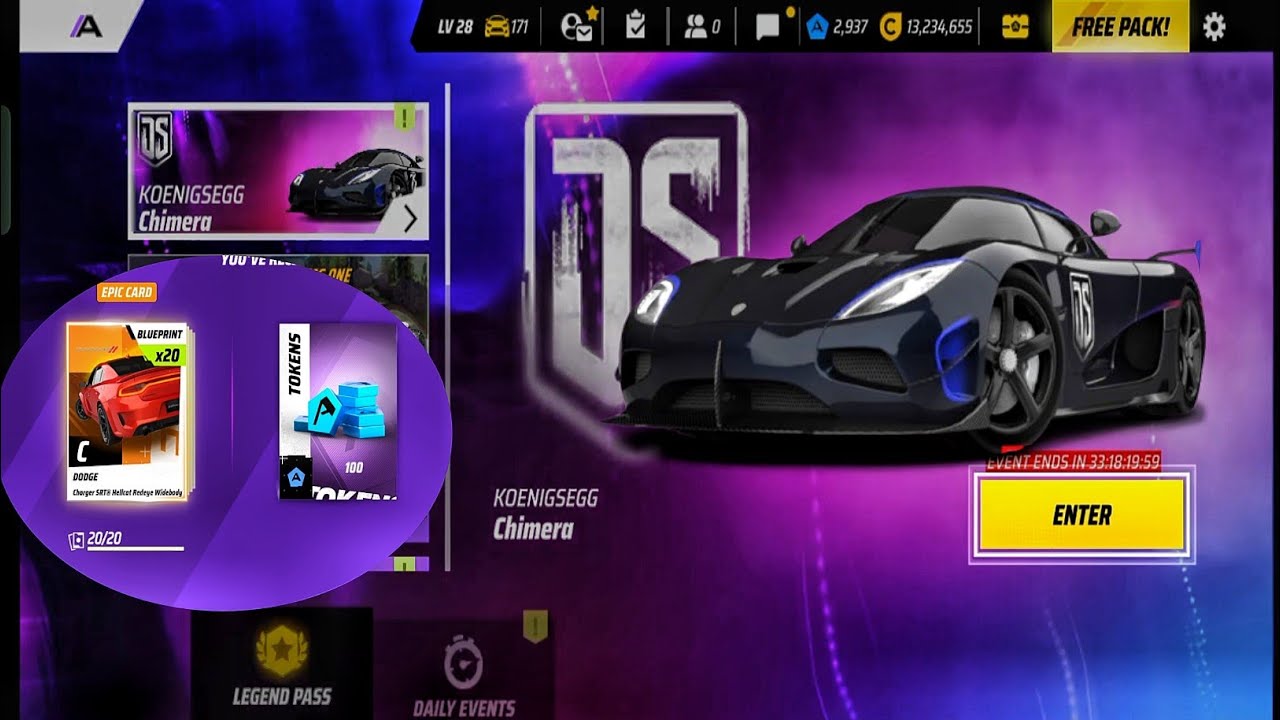 Asphalt Legend: Drive Syndicate 13 First Look & Unlocked Dodge Charger SRT@