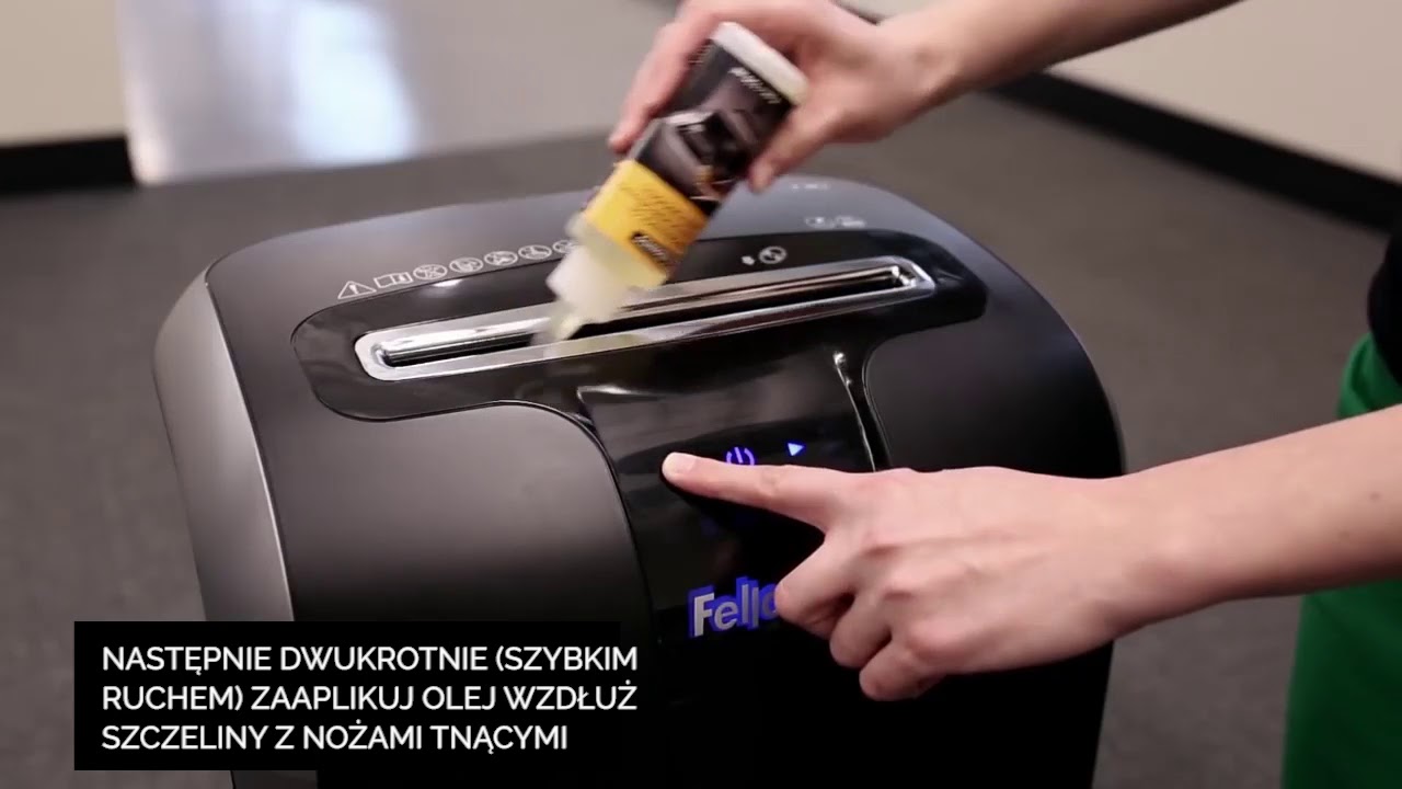 Oliwienie niszczarek Fellowes