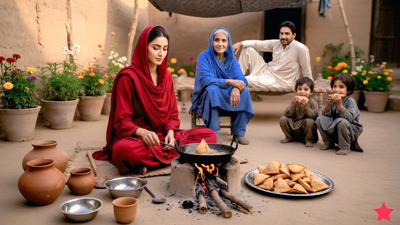 Real Pakistani Village Life Morning Routine | Traditional Samosa Cooking | Savera Village Life
