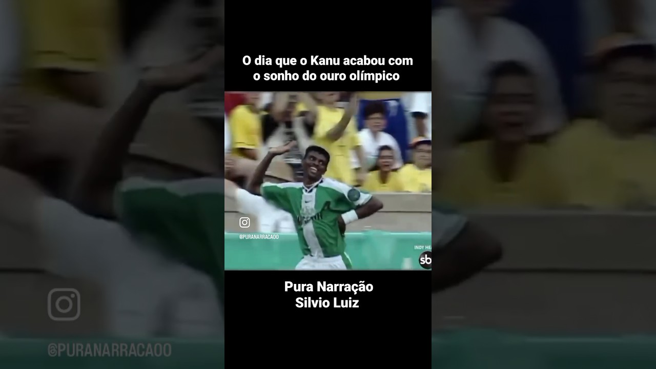 Kanu acabou com o sonho do ouro Ol&iacute;mpico em 1996 - Brasil 3 x 4 Nig&eacute;ria #olimpiadas #anos90 #sele&ccedil;&atilde;o