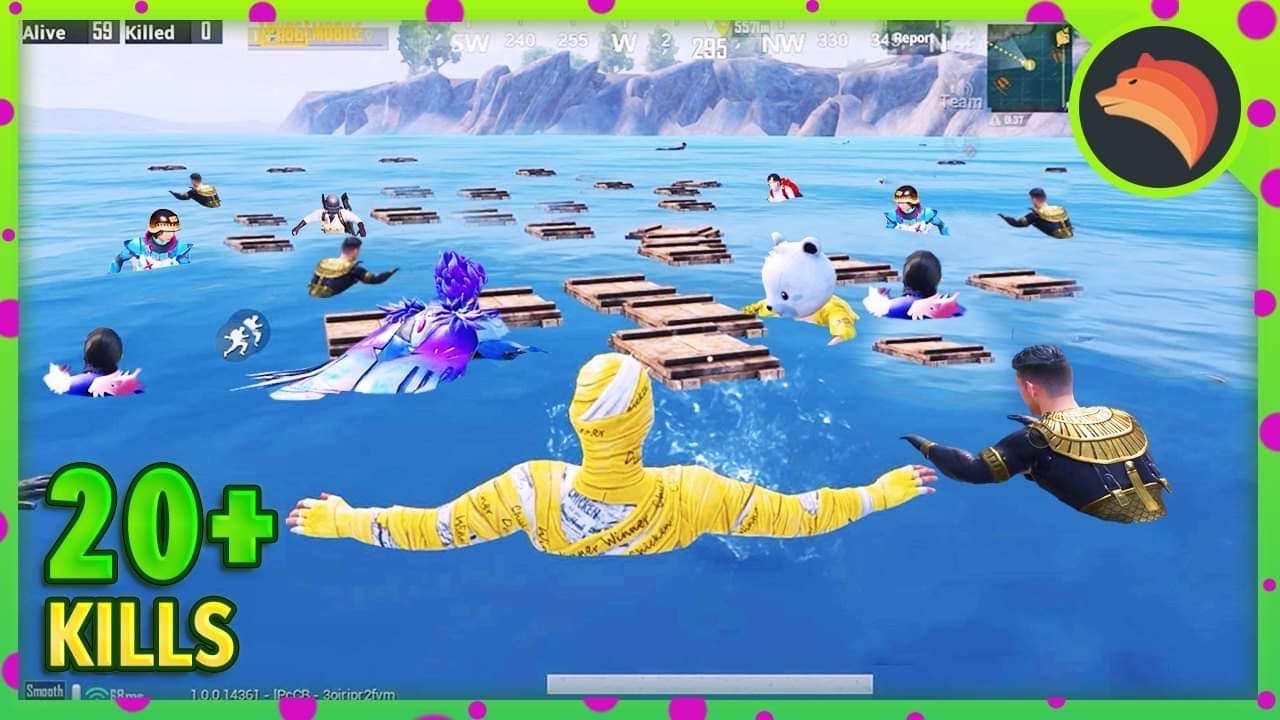 98 People Landed On WATER | PUBG MOBILE