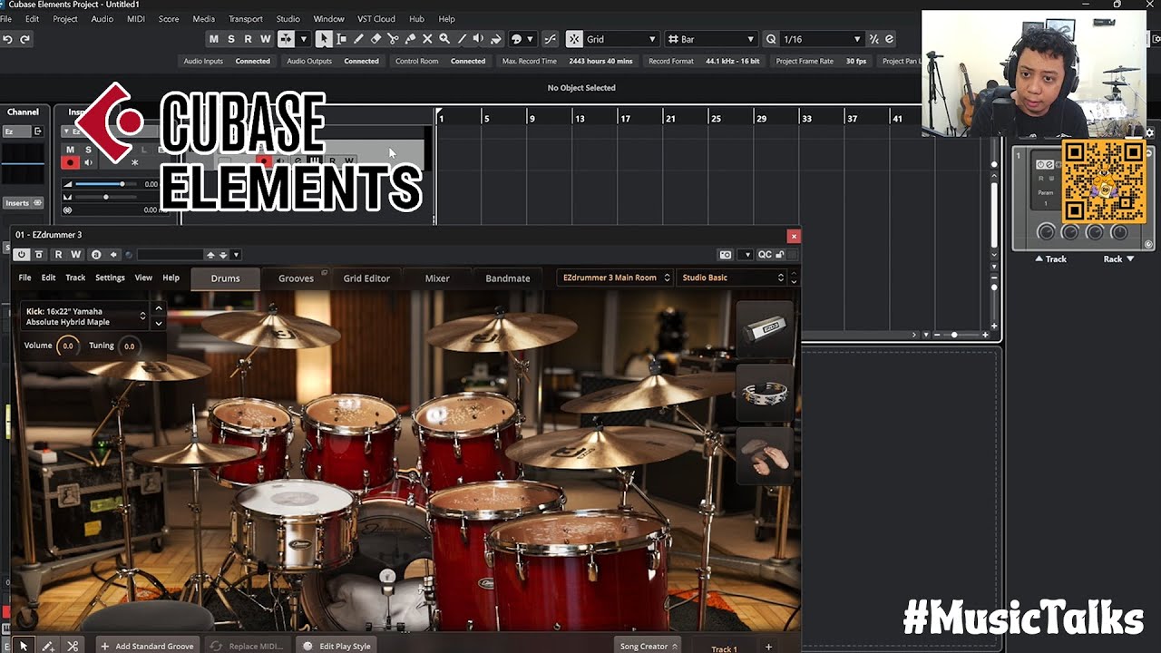 #1 Cara/How To Recording Drum Electric Kyre ke Laptop (Asio4All, Direct Monitor, VST) Cubase 14 Pro