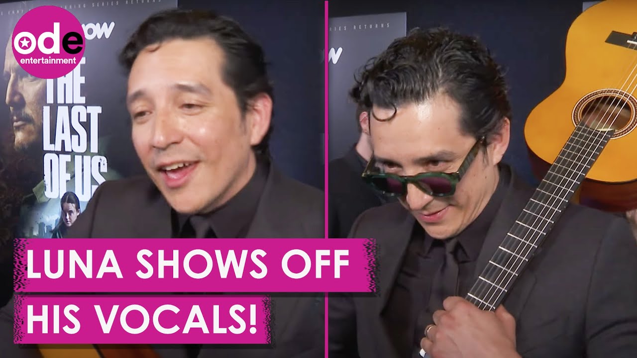 Gabriel Luna SERENADES Reporter at The Last of Us S2 UK Premiere! 👀🎸