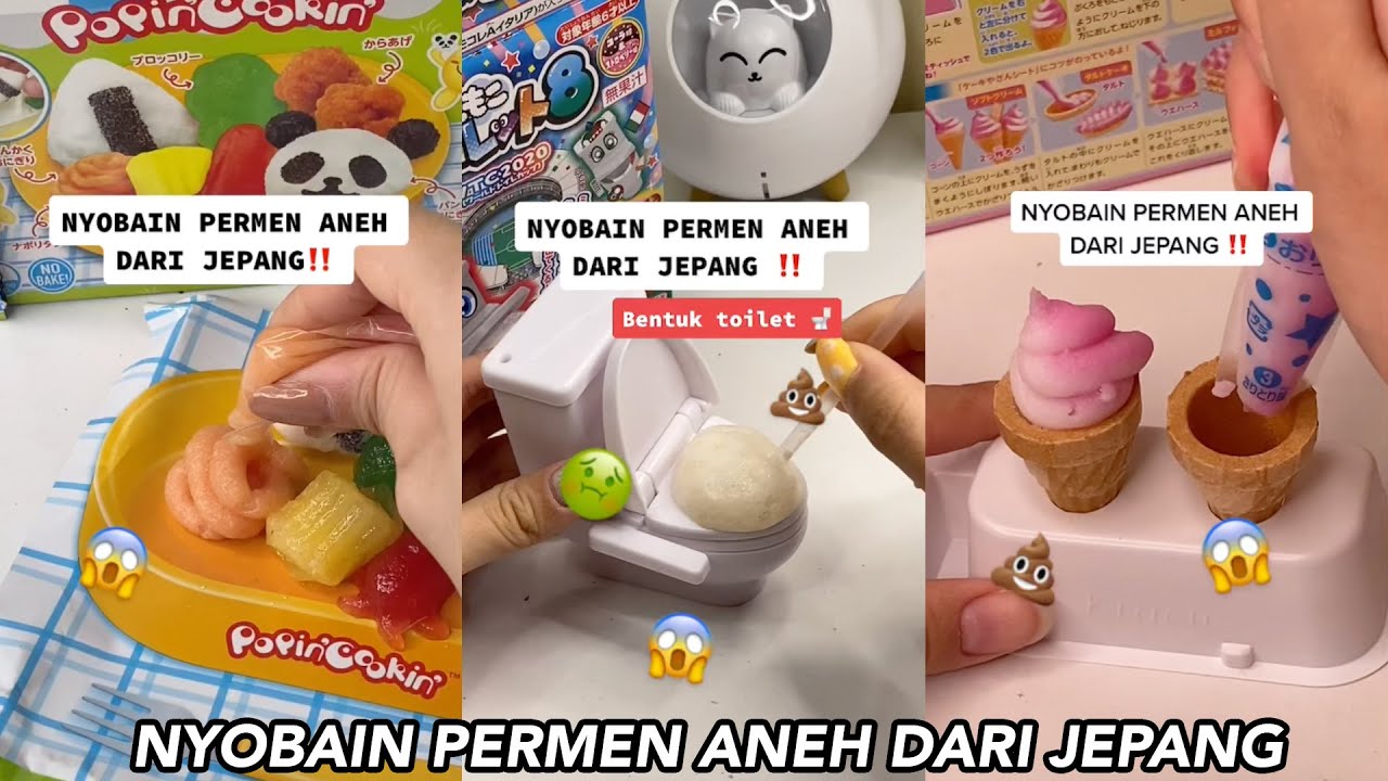 PERMEN BENTUK TOILET!! - TIKTOK VIVIANVIL NYOBAIN PERMEN ANEH DARI JEPANG