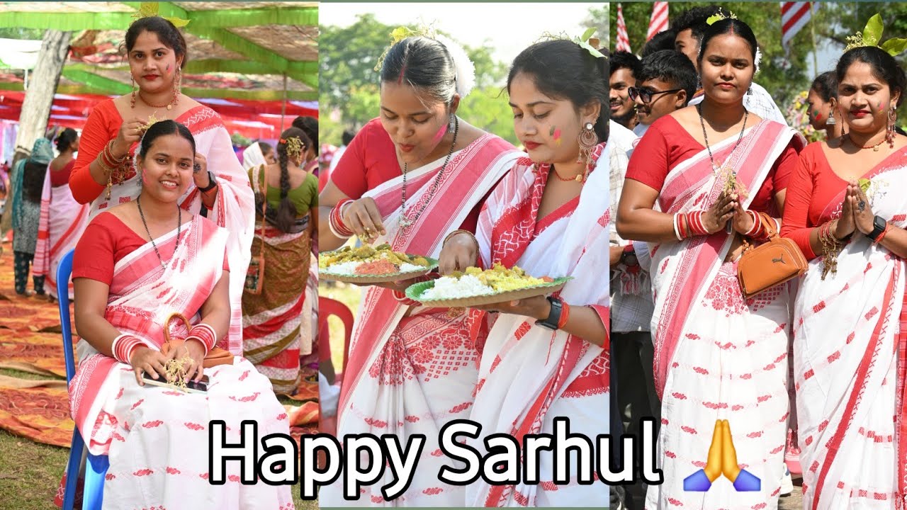 || HAPPY SARHUL 🙏 Everyone || My favorite festival ❤️YouTube vlog video @alishaoram12 