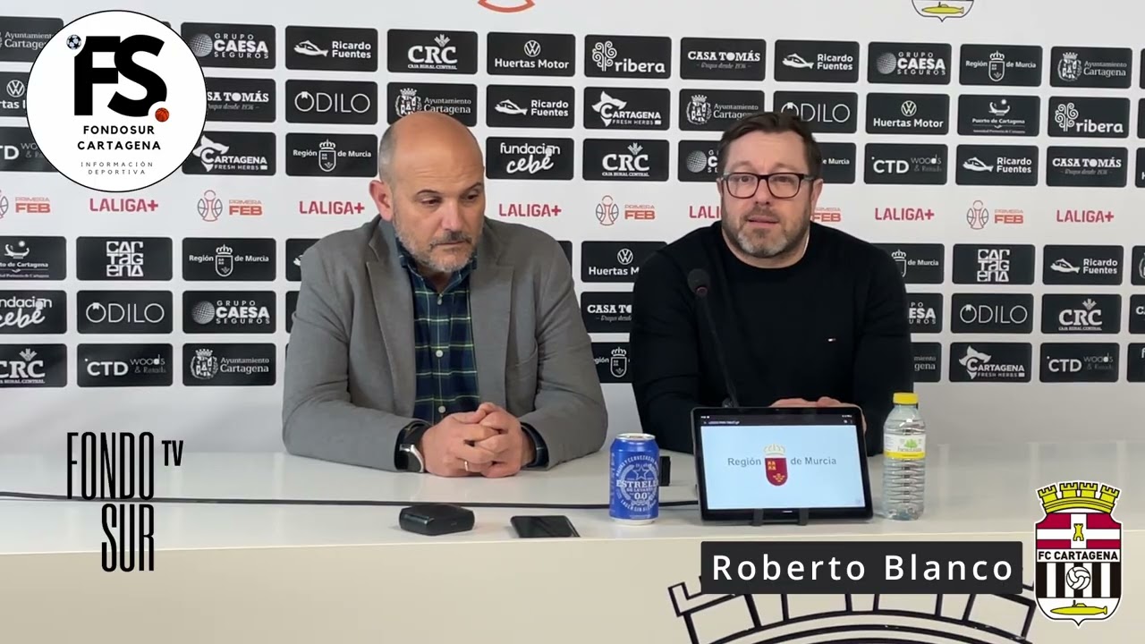 Presentación de Roberto Blanco como nuevo técnico del Grupo CAESA Seguros FC Cartagena CB