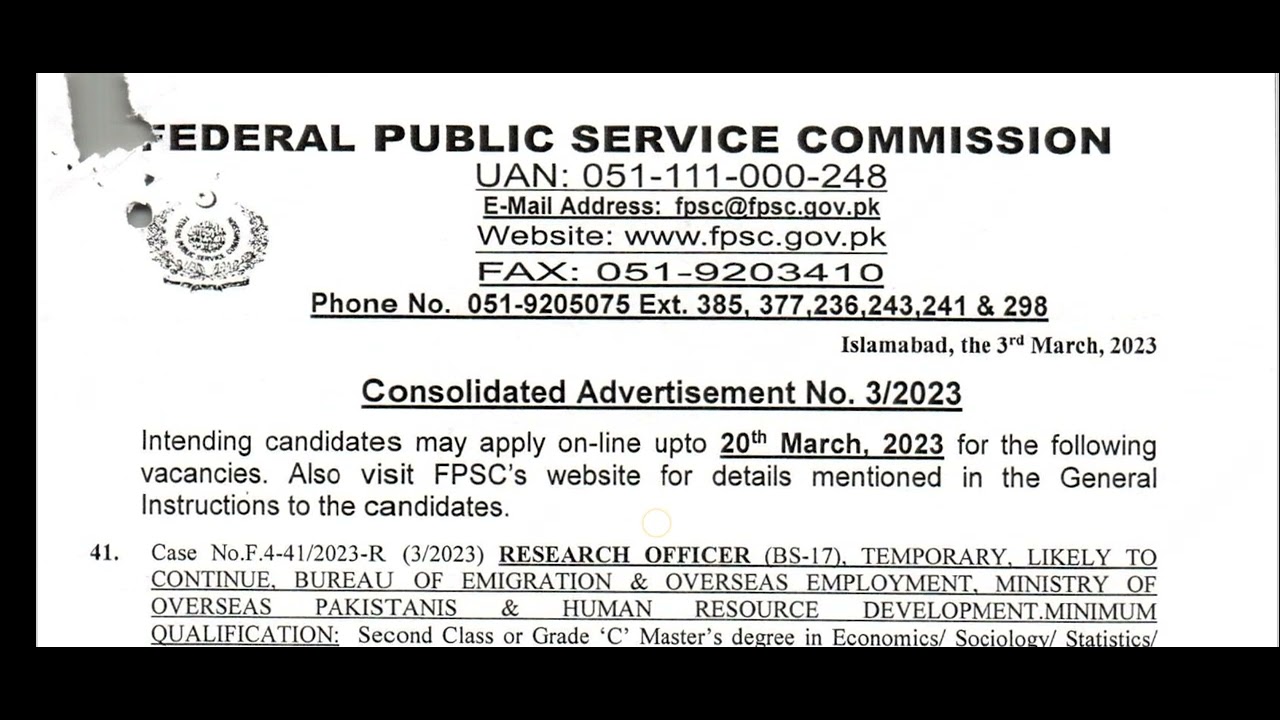 Fpsc jobs march 2023 I 2023 federal jobs I Inspector FIA Jobs I FIA 2023 jobs I Jobs Preparation I