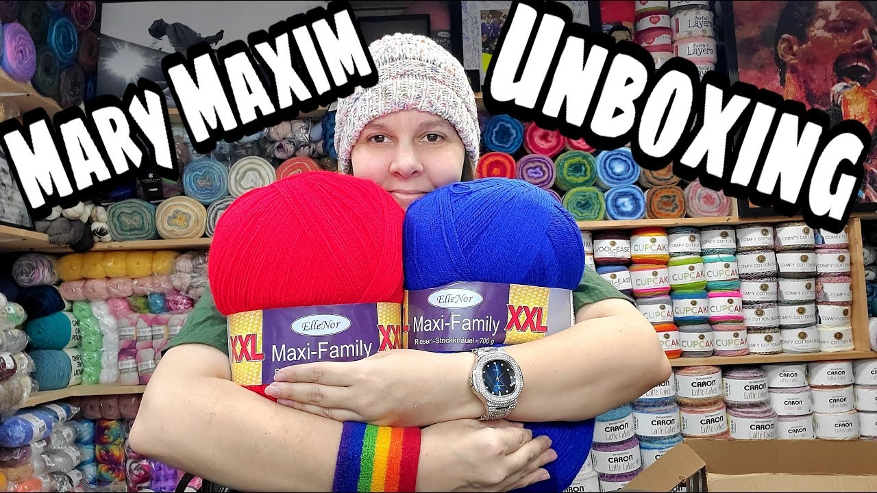 Yarn Unboxing from Mary Maxim - Mystery Yarn Box - Yarn Haul - Bag O Day Crochet