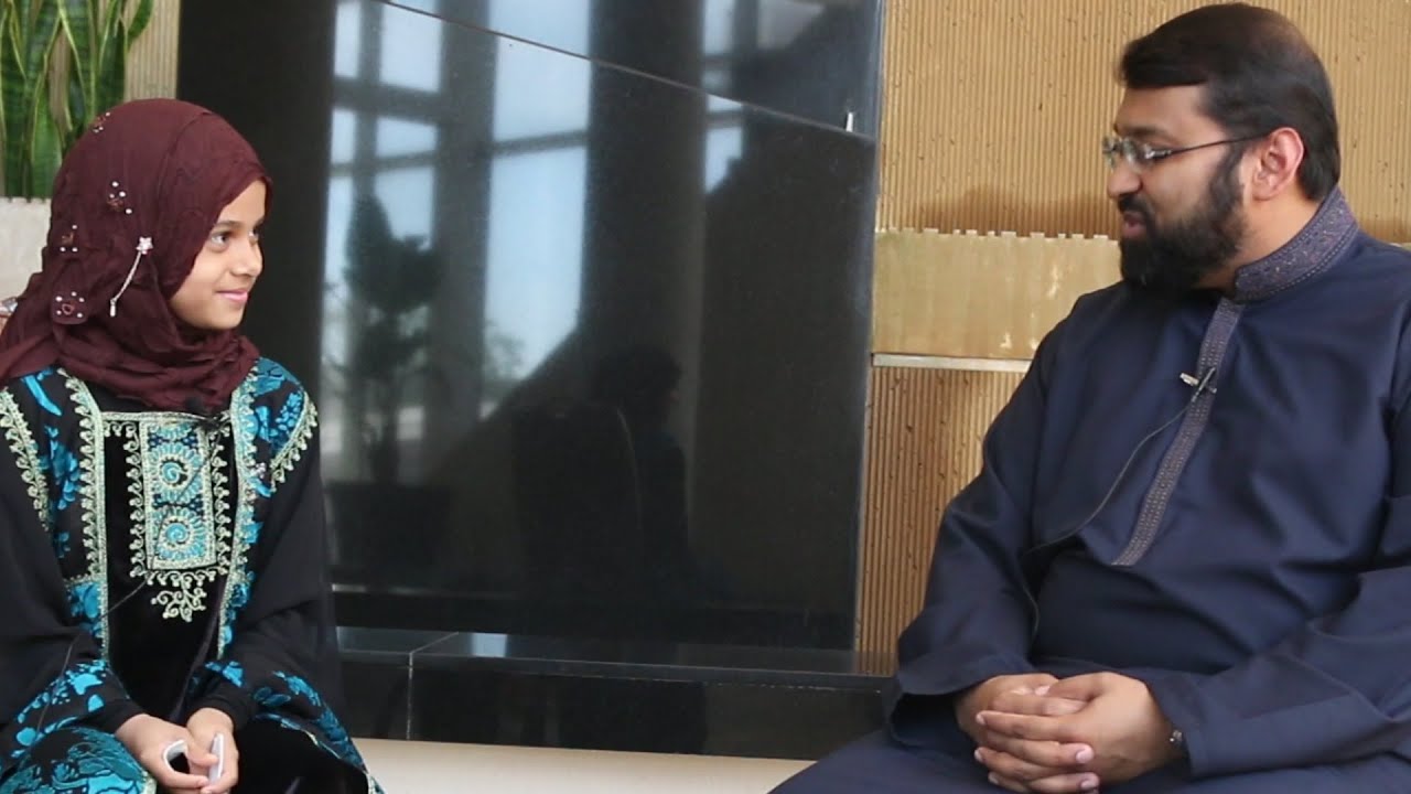 Maryam is interviewing Dr. Yasir Qadhi at ICNA Convention