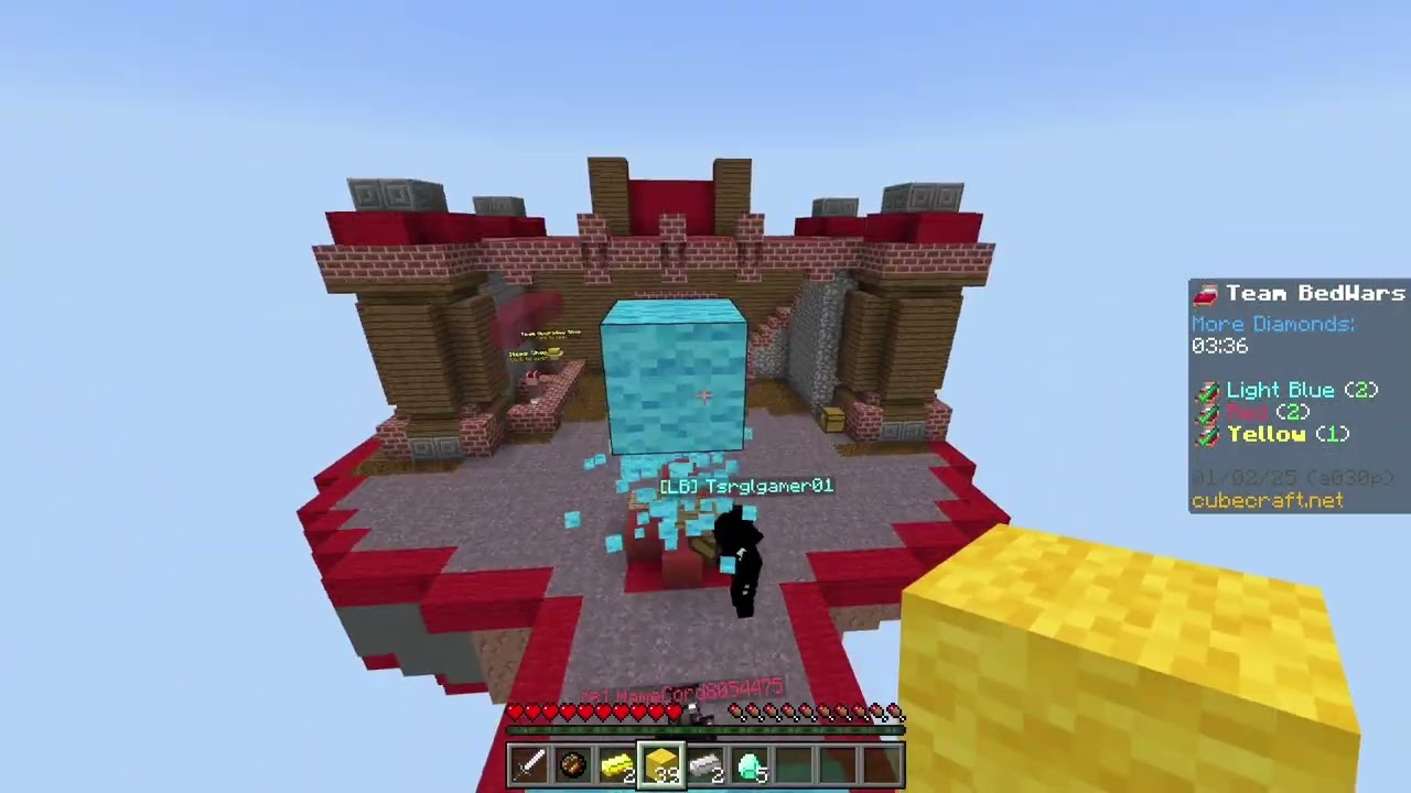 Minecraft CubeCraft bedwars OP GAMEPLAY