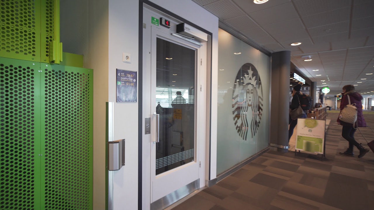Sweden, Stockholm, Arlanda Airport Terminal 2, Motala Hissar elevator
