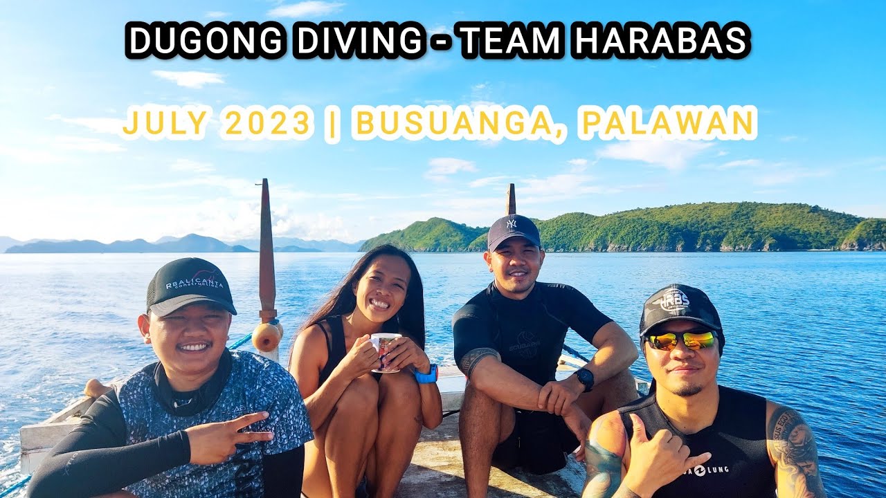 Dugong diving with Team Harabas! #teamharabas #foryou #harabas #coron #palawan #dugong