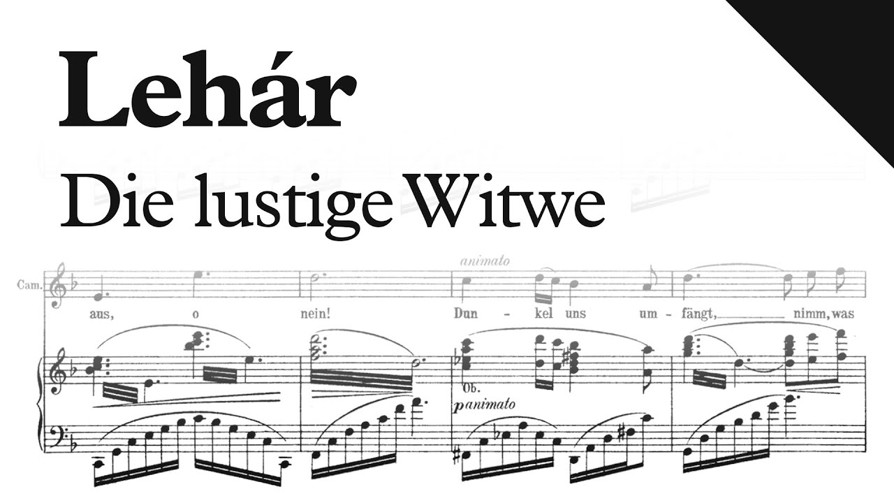 Lehár - Die lustige Witwe (Sheet Music)