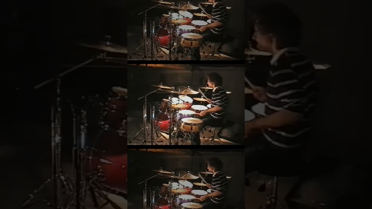 Back to when I had long hair. 😬 #drumsolo #16yo