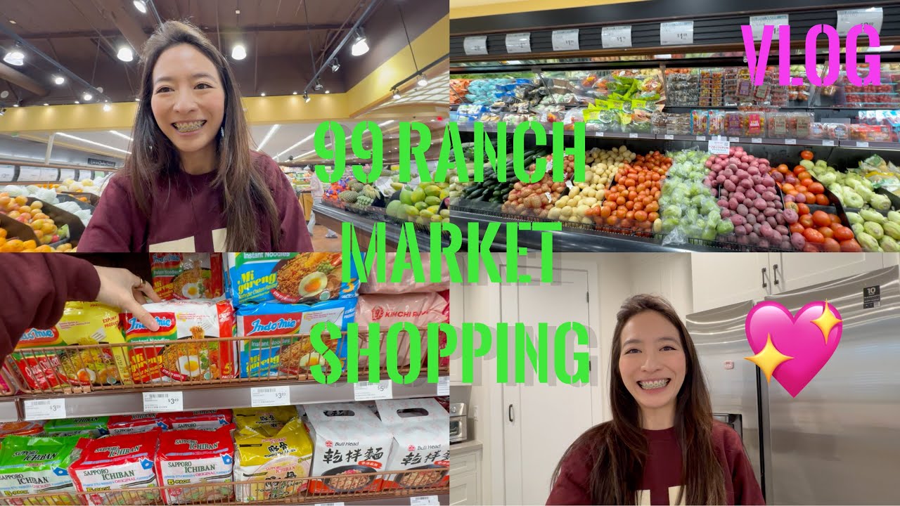 Vlog ❤️ Elaine Hau - 🇭🇰 99 Ranch Market Grocery Shopping Haul 🛒 大華超級市場 👩🏻‍🌾 美國超級市場買餸購物分享 🇺🇸