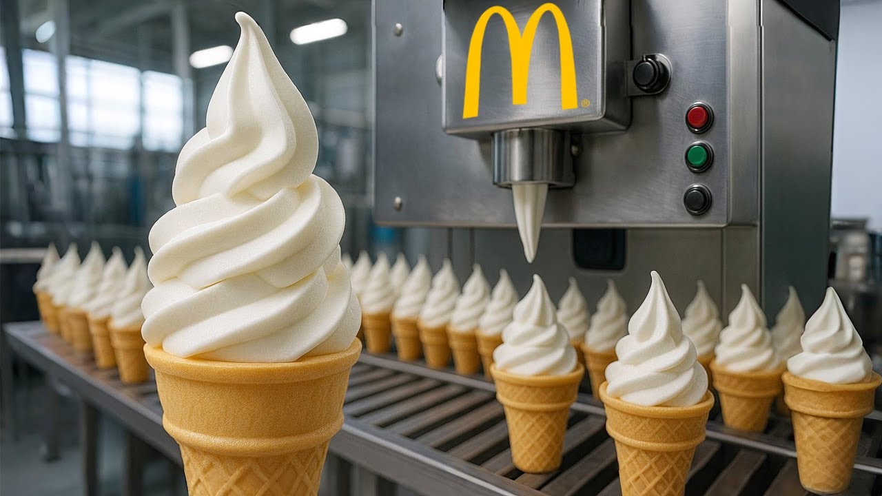 Cómo se HACE el HELADO de McDonald’s 🍦 El SECRETO detrás de su CREMOSIDAD