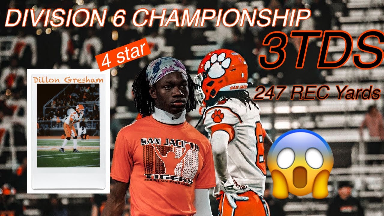 Dillon Gresham BALLS OUT CIF CHAMPIONSHIP DIVISION 6 | 3 TOUCHDOWNS 247 Receiving Yards