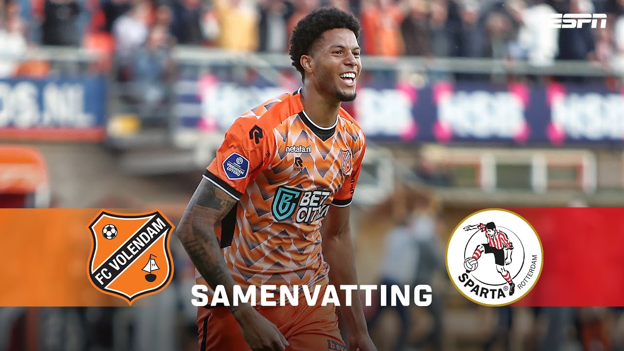 Xavier MBUYAMBA kopt TWEE KEER RAAK uit corner ⚽️⚽️ | Samenvatting FC Volendam - Sparta Rotterdam