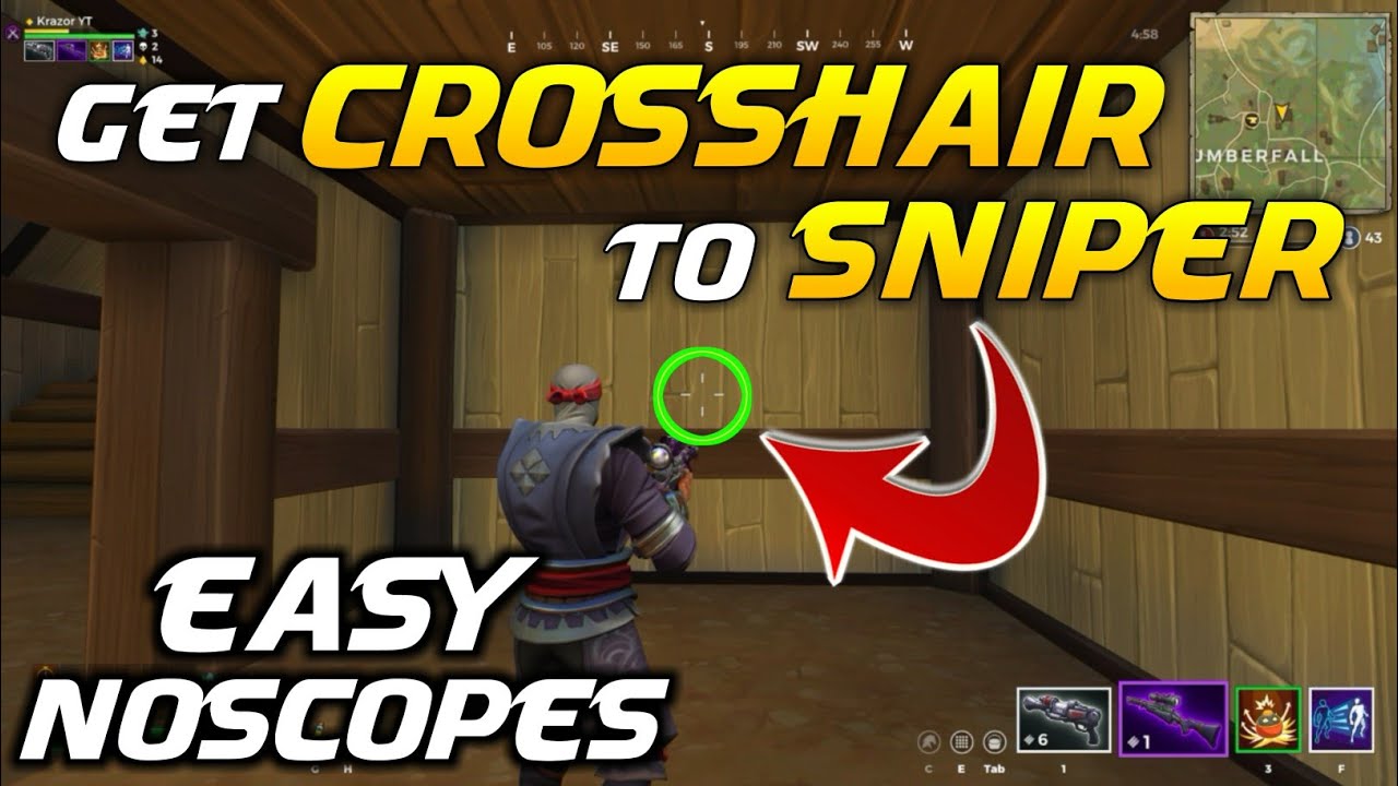 TRICK to get CROSSHAIR for SNIPER | 100% Legit | Ez No Scopes | Realm Royale | Krazor