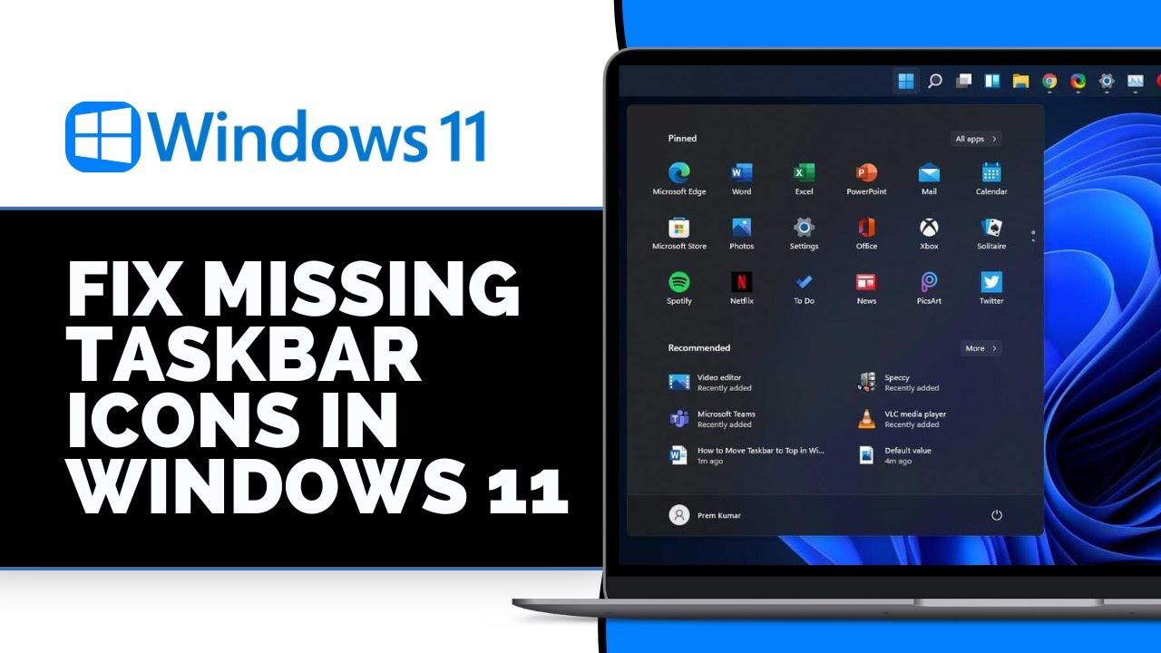 Как исправить проблему с отсутствующими значками на панели задач в Windows 11 (2026)