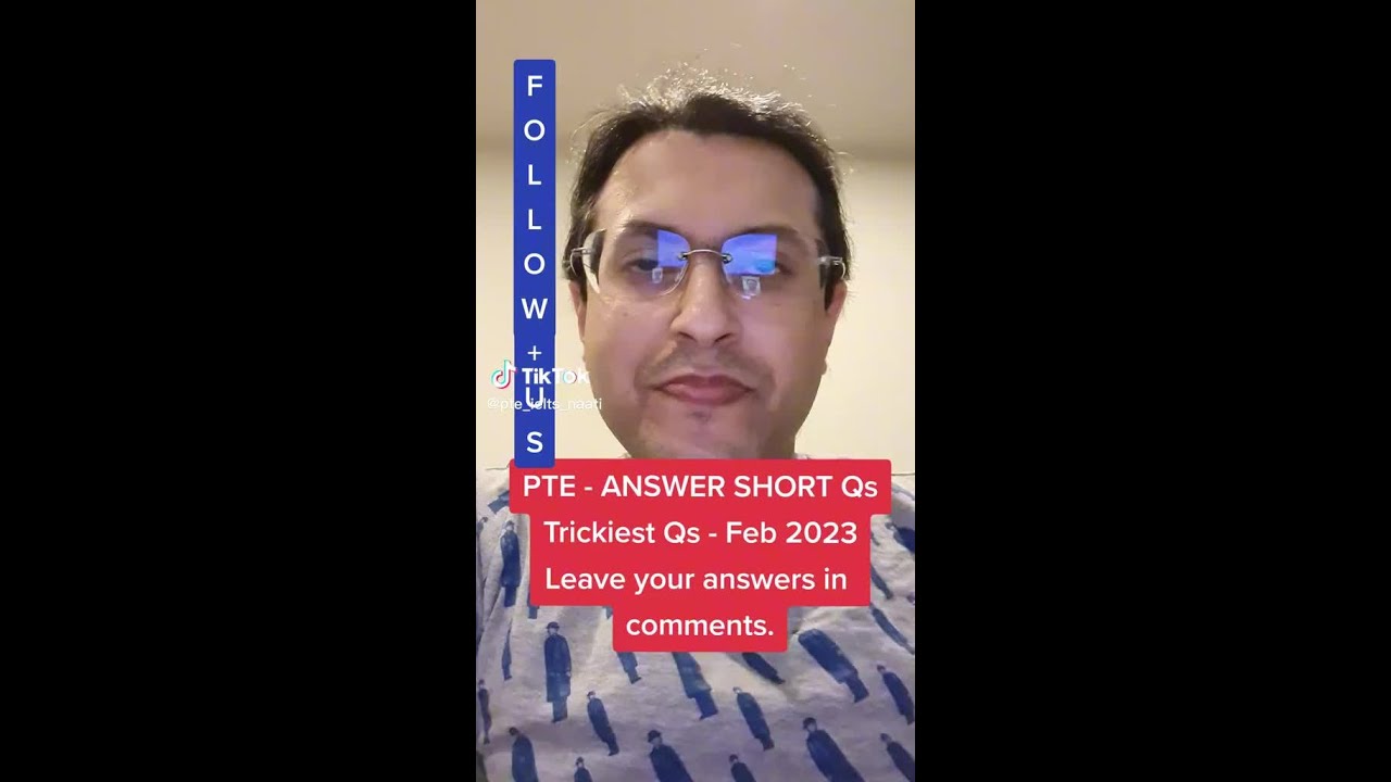 Short Answer Questions In PTE 2023 |  PTE Answer Short Questions Tips And Tricks | A One Australia