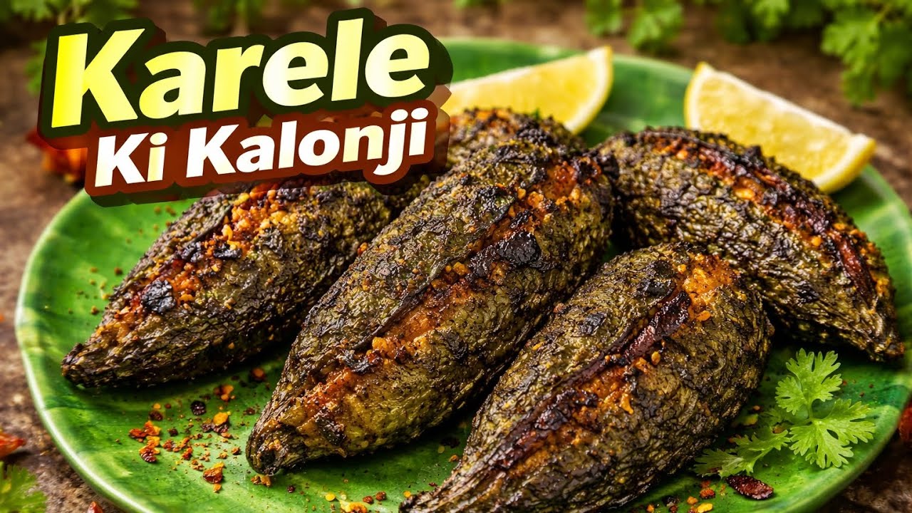 एक बार ऐसे बनाइए करेले की कलौंजी | सब उंगलियां चाटते रह जाएंगे |Karele ka bharwa recipe |