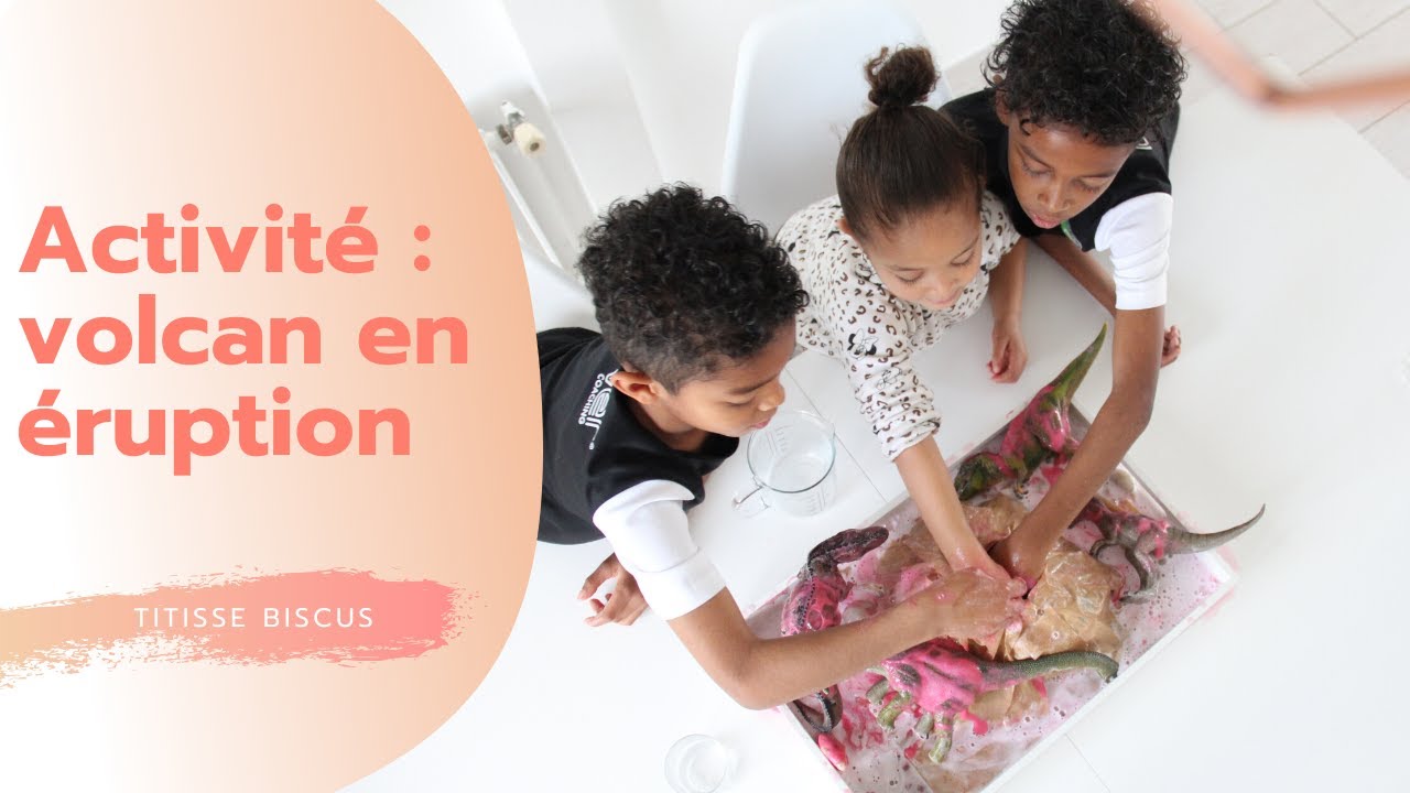ACTIVIT&Eacute; ENFANTS - UN VOLCAN EN &Eacute;RUPTION #titissediy #activitesenfants