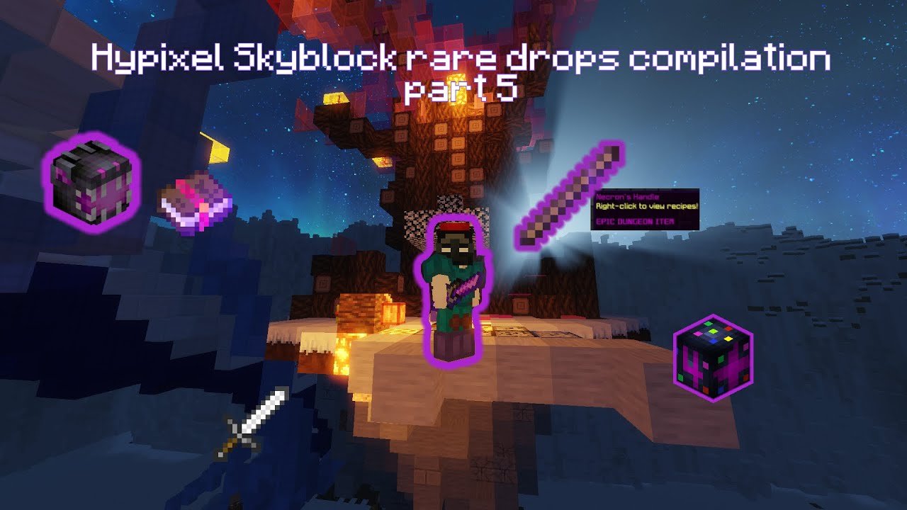 Hypixel skyblock rare drops compilation part 5 (another handle)