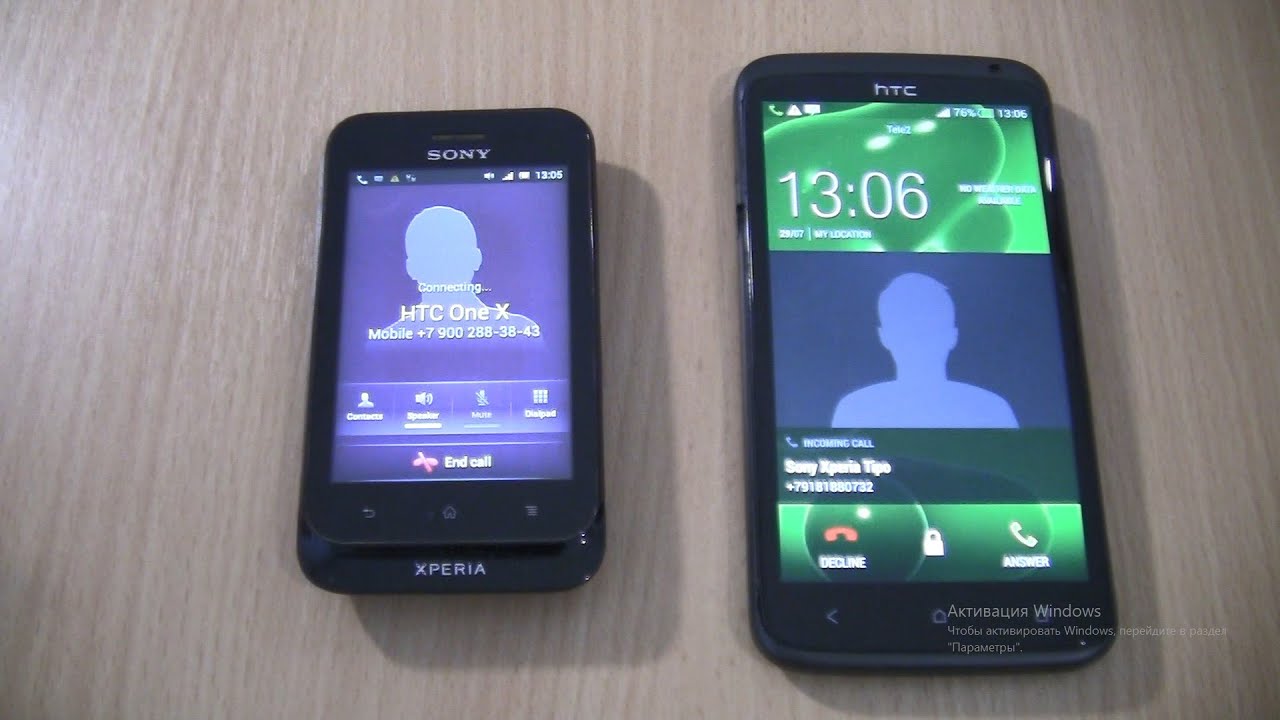 Incoming call & Outgoing call at the Same Time HTC One X+Sony Xperia tipo