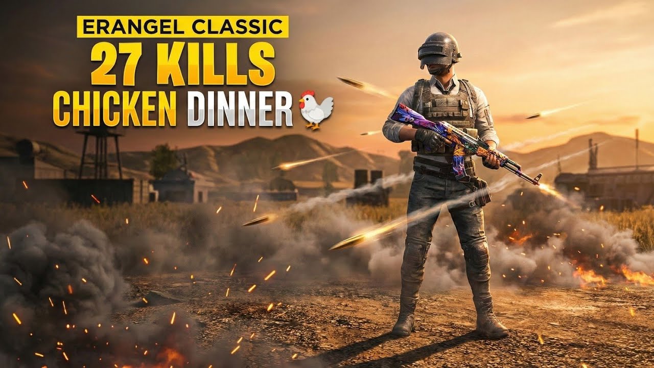 27 KILLS 🐔🔥 | BGMI ERANGEL CLASSIC | Chicken Dinner #bgmi #bgmigameplay