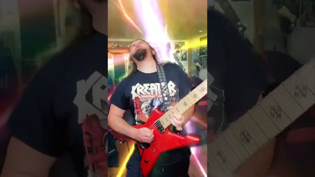 Heavy Metal Guitar Jam Lead Shred Solo Improvisation Over Backing Track Schecter Cygnus 7 String