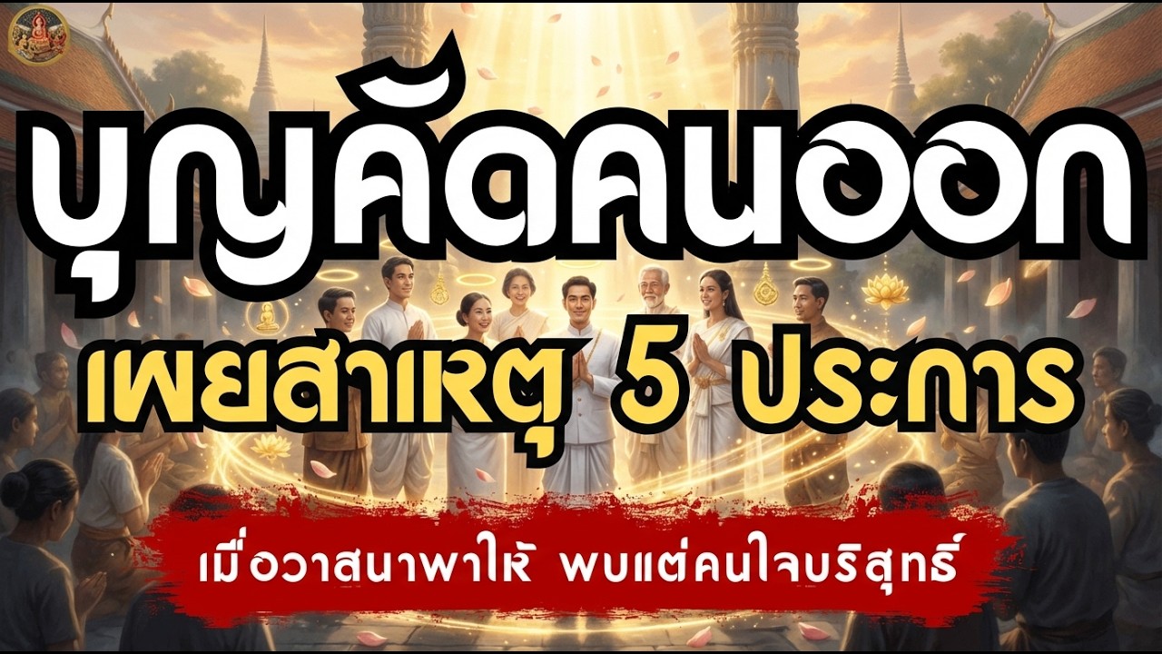 บุญคัดคนออก เผยสาเหตุ 5 ประการ เมื่อวาสนาพาให้ พบแต่คนใจบริสุทธิ์ | เรื่องเล่าชาติสุดท้าย