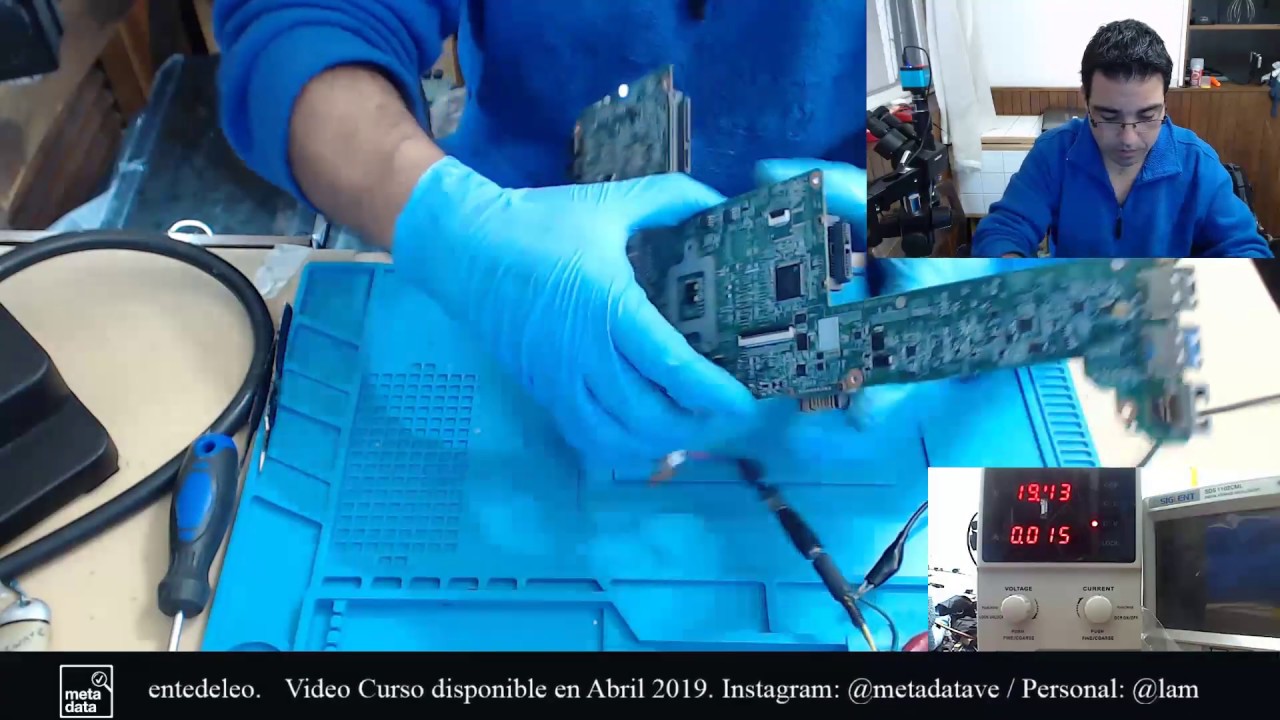 Reparacion Toshiba C840 L840 M800 DABY3CMB8E0 rev E no da video. (No es el chip de video)