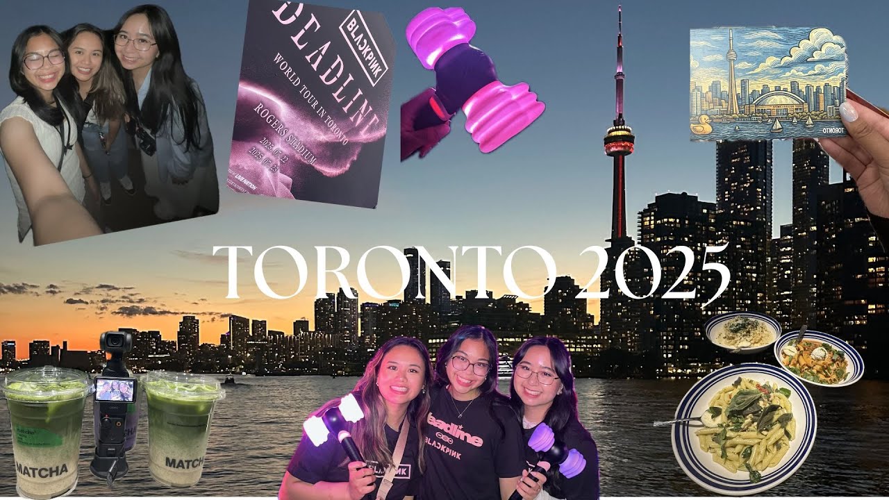 toronto vlog 2025 | blackpink concert, niagara falls, cafes, etc.