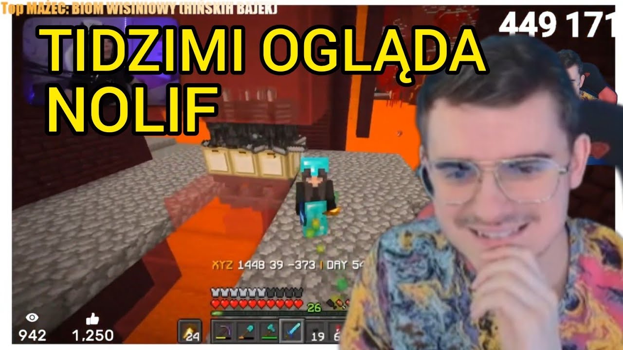 TIDZIMI ogląda film NOLIF o czaszkach! - Shot z live 02.03.23