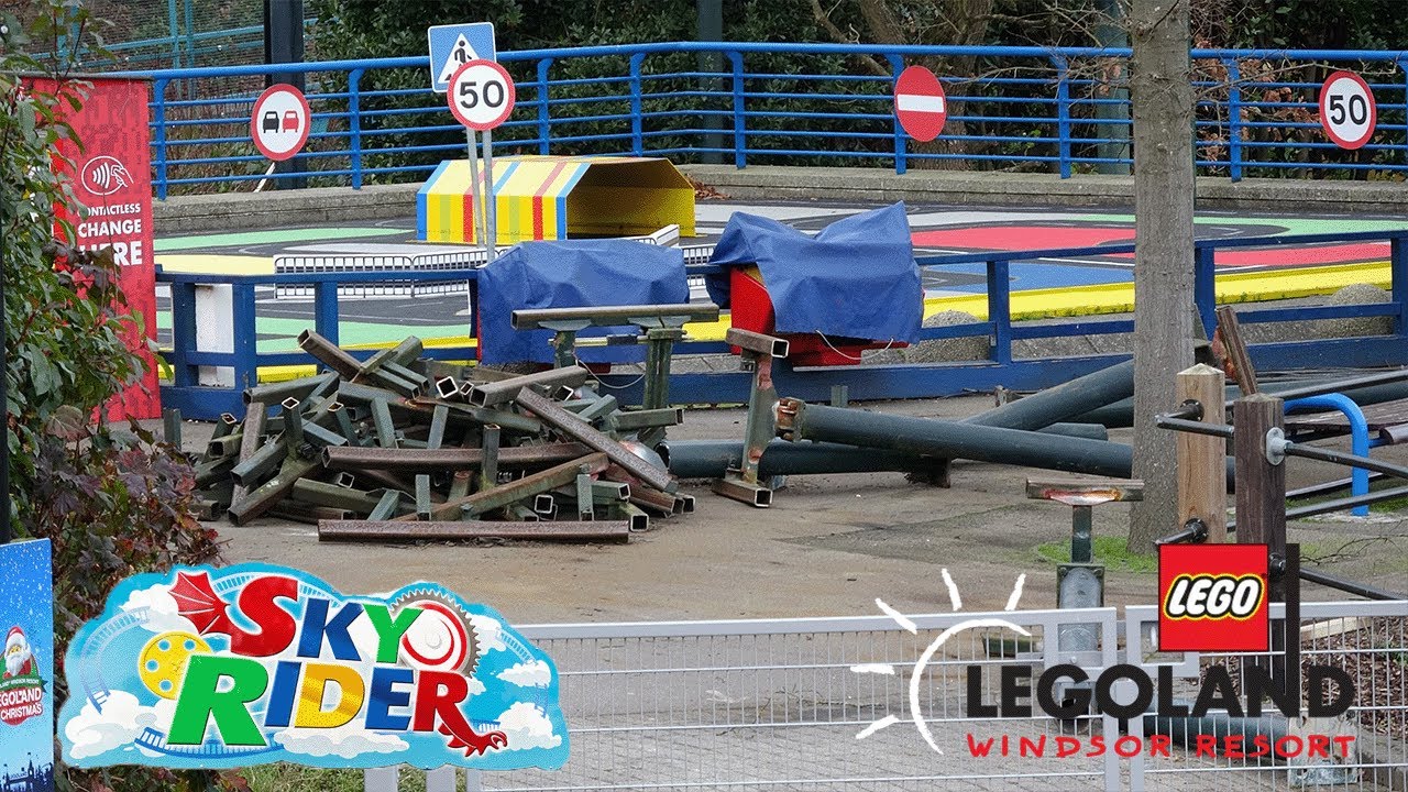 Sky Rider Demolition Update 16-12-24 - Legoland Windsor Resort