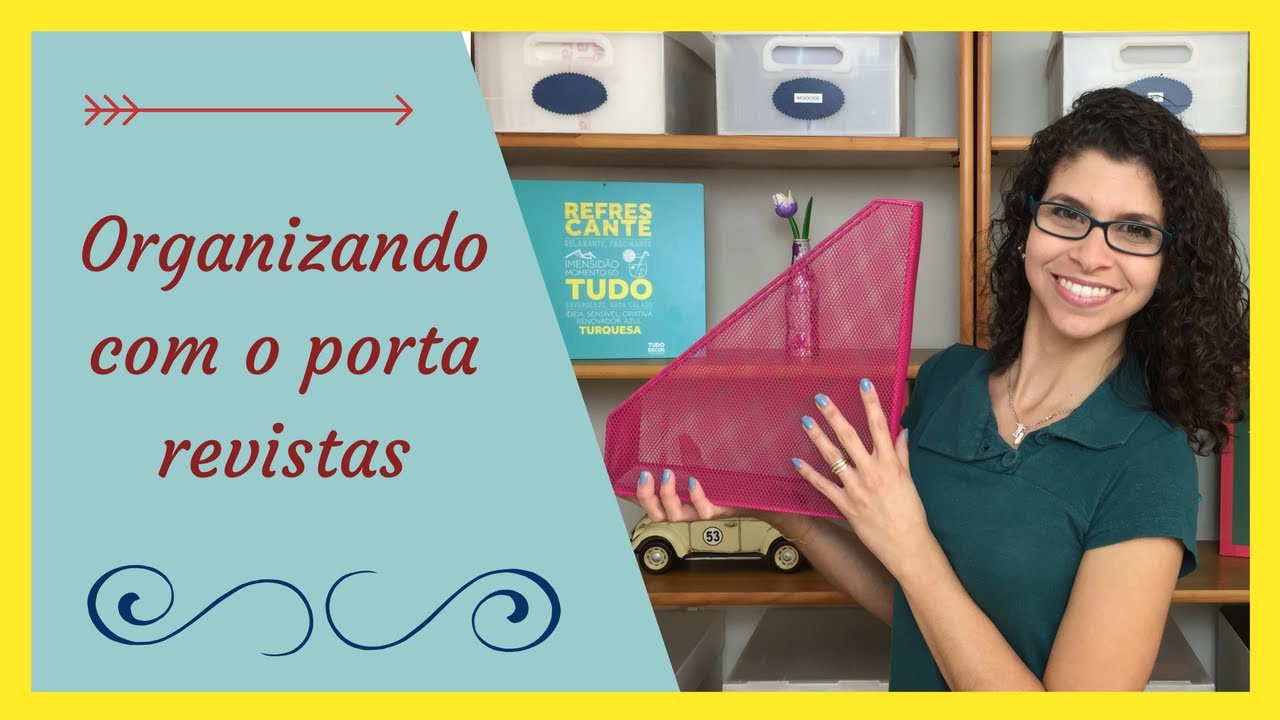 Organizando com o porta revistas: Um item, muitas utilidades