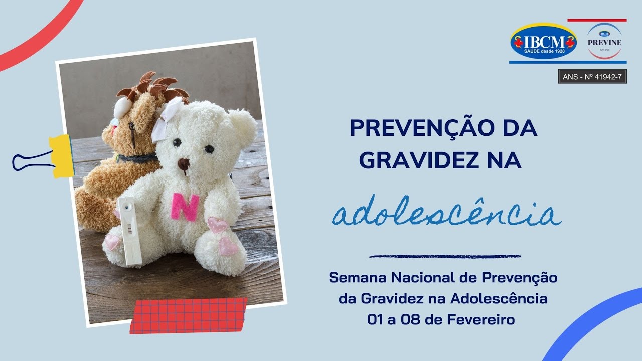 SEMANA NACIONAL DE PREVENÇÃO DA GRAVIDEZ NA ADOLESCÊNCIA. É PRECISO FALAR SOBRE ESSE ASSUNTO!