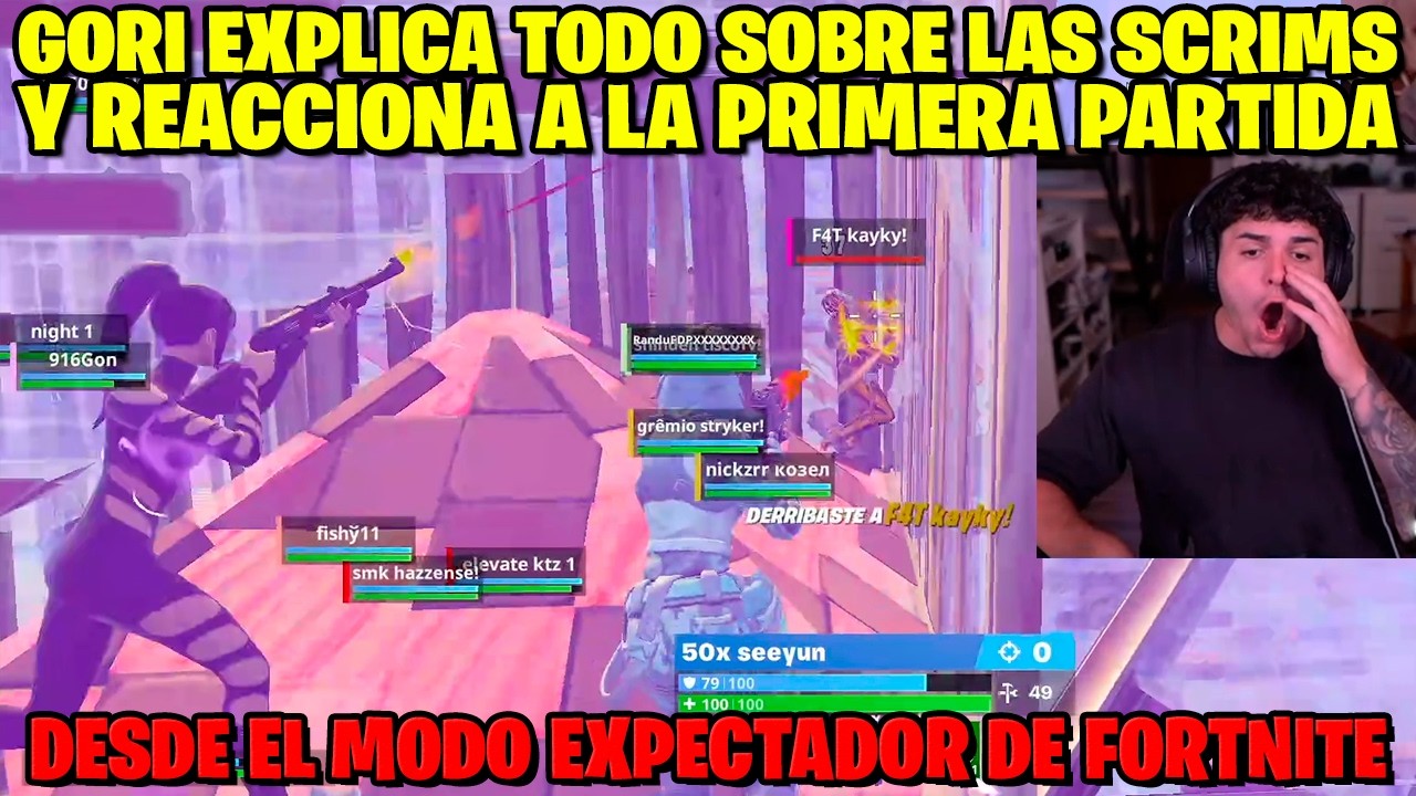 GORI EXPLICA TODO SOBRE LAS MAJOR PRO SCRIMS Y REACCIONA A LA PRIMERA SCRIM DESDE EL MODO ESPECTADOR